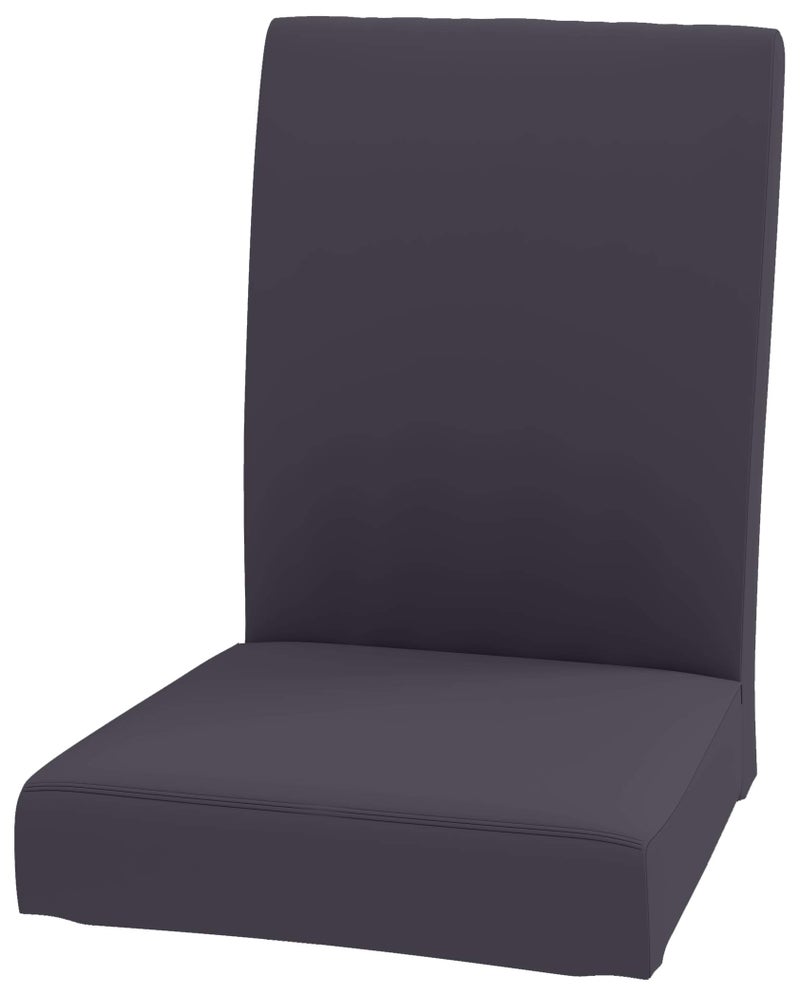 Custom Slipcover Replacement غطاء كرسي هنريكدال القوي من القطن عرض: 20.8 بوصة. بديل مصنوع حسب الطلب متوافق مع غطاء كرسي الطعام من إيكيا أو غطاء زلق. لون رمادي (قطن رمادي داكن) - Image 1